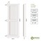 Ekena Millwork True Fit PVC Two Equal Flat Panel Shutters, Turmeric, 18W x 28H, PR TFP101FPF18X028TU - alternate 2